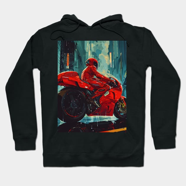 Akira Unleashed: Cyberpunk Masterpiece, Psychic Power Saga, and Fan Art Fusion Hoodie by insaneLEDP